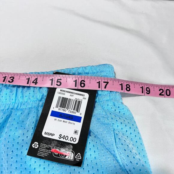 Under Armour Men’s XL Icon Mesh Shorts Blue Athletic Training Gym NWT $40 MSRP - Picture 6 of 7